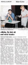 Presseartikel "Wehe du wirst krank..."